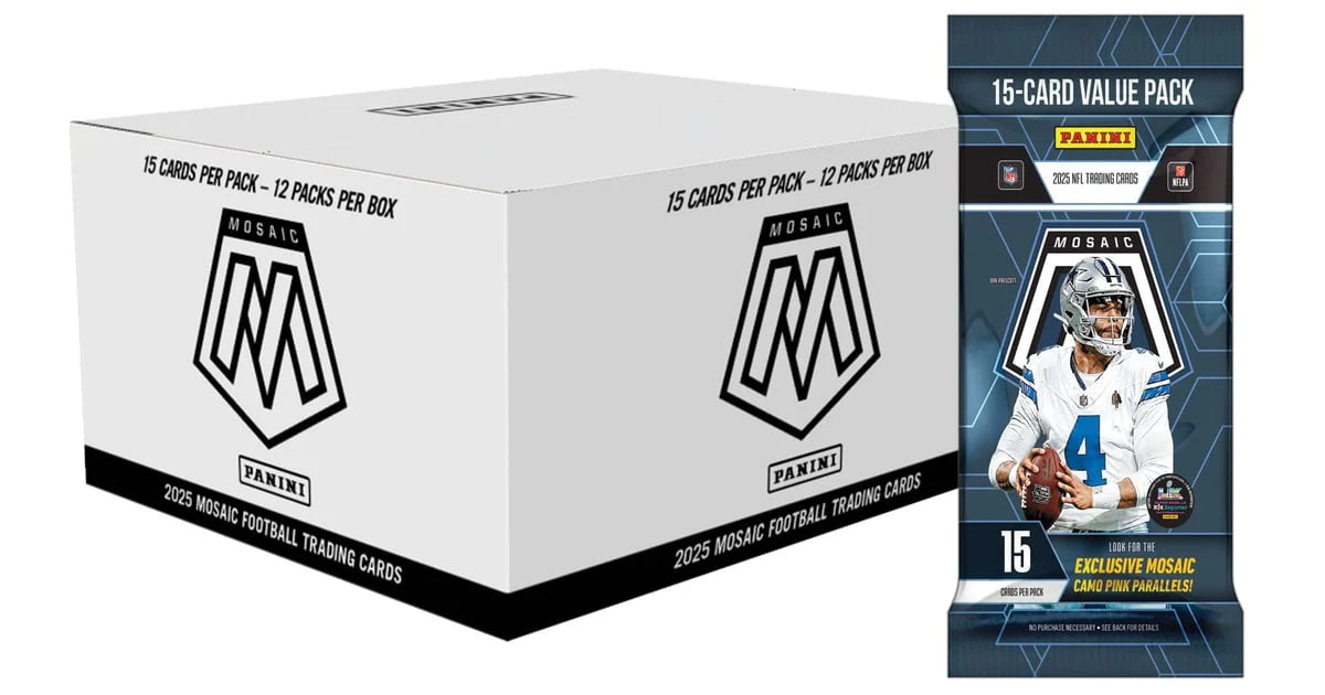 2025 Panini Mosaic Football Fat Pack Box - Vorderseite