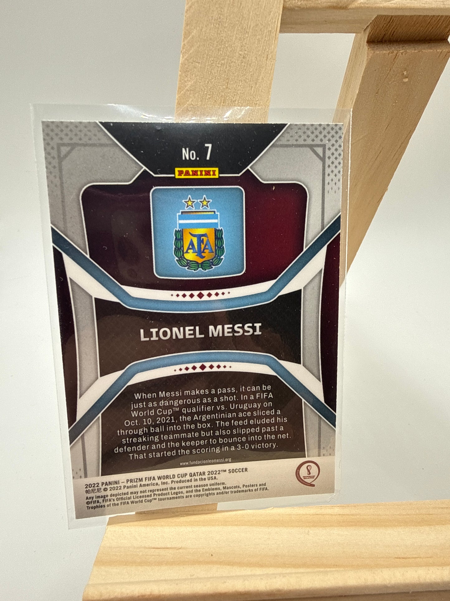 2022 Panini Prizm World Cup - Lionel messi Basic Prizm - Detailansicht 2