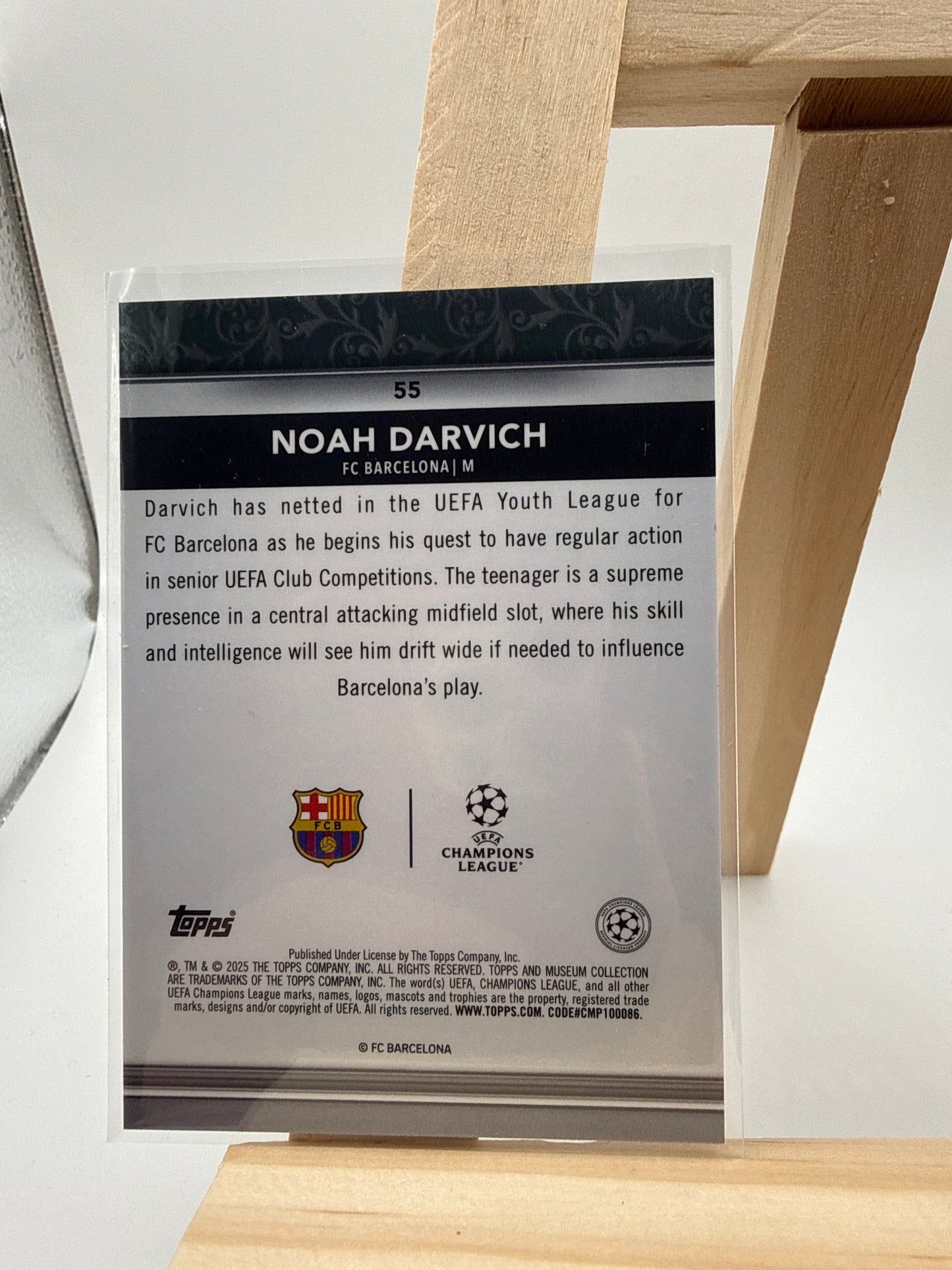 2025 Topps Museum Collection RC Rookie Noah darvich/99 - Detailansicht 2
