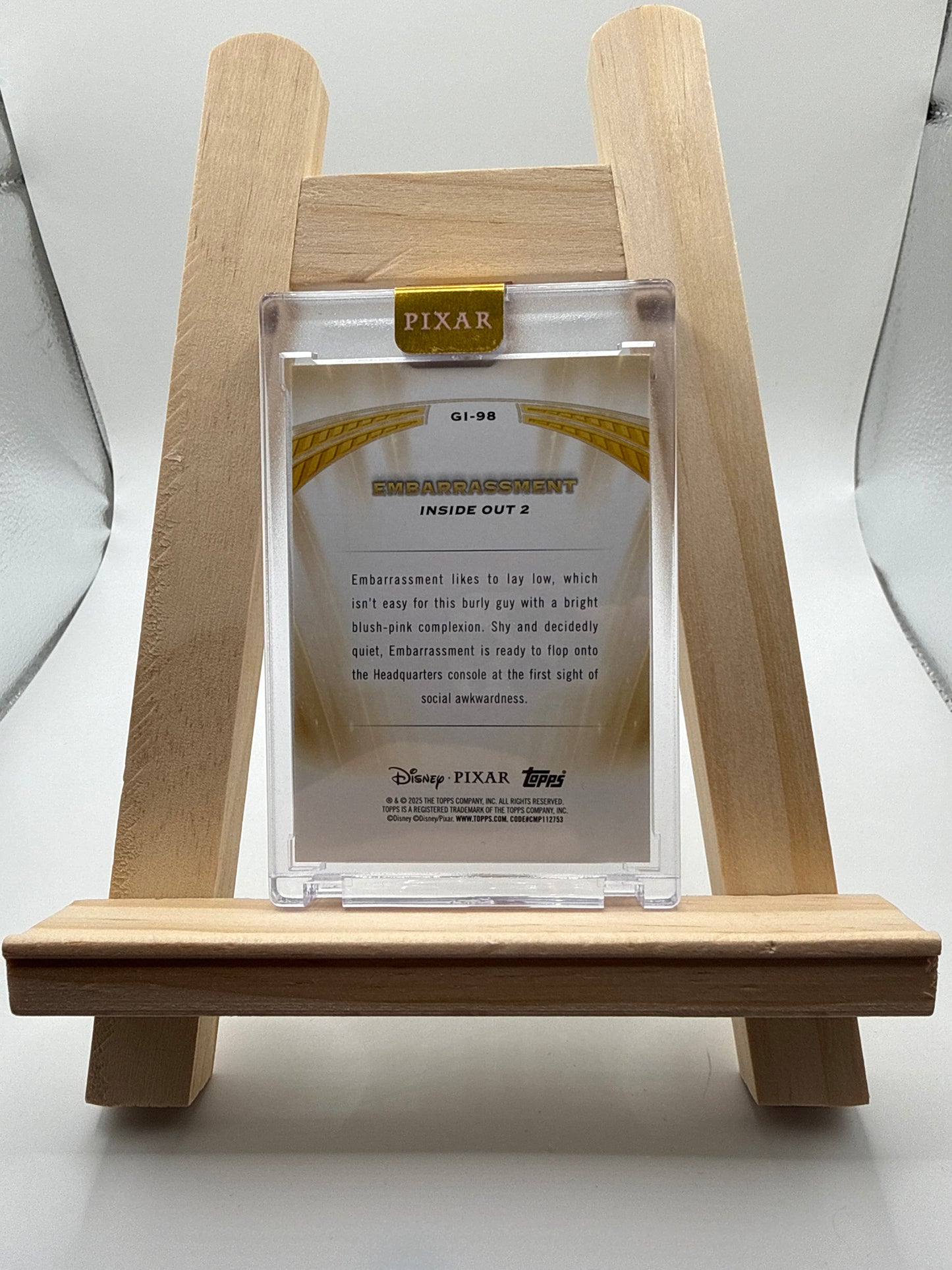 2025 Topps Chrome Pixar Gold Golden Icons Embarassment /100 - Detailansicht 2