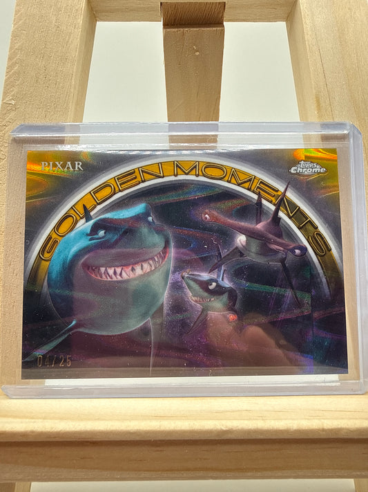 2025 Topps Chrome Pixar Gold Golden Moments Finding Nemo/25 - Rückseite