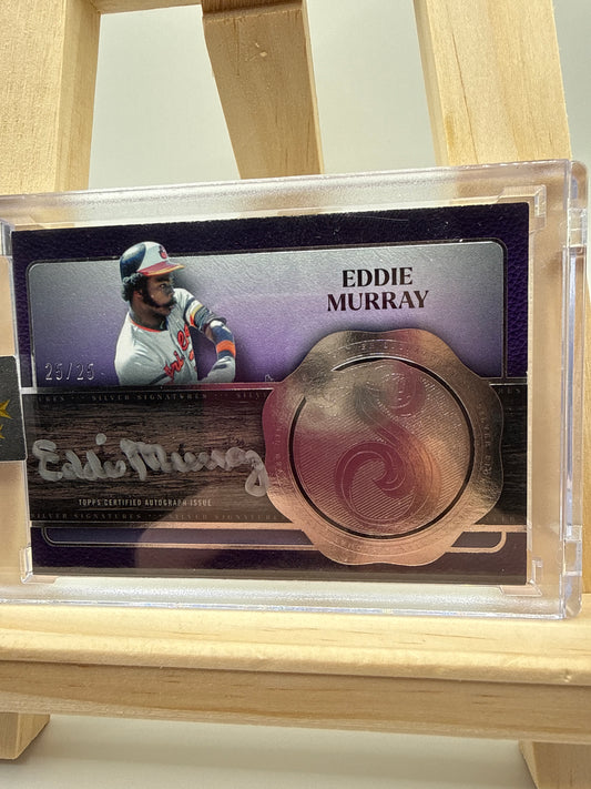 2025 Topps Five Star Eddie Murray Silver Signatures /25 On Card Auto - Rückseite