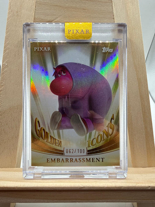 2025 Topps Chrome Pixar Gold Golden Icons Embarassment /100 - Rückseite