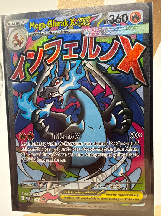 Mega Charizard EX Promo MEP (023) Phantasmal Flames UPC Promo -highly gradeable! - Rückseite