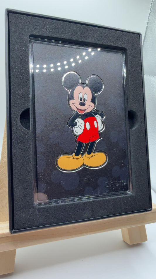 Disney Micky Mouse Agoro Collectibles Metallfigur / Silver Edition - Rückseite