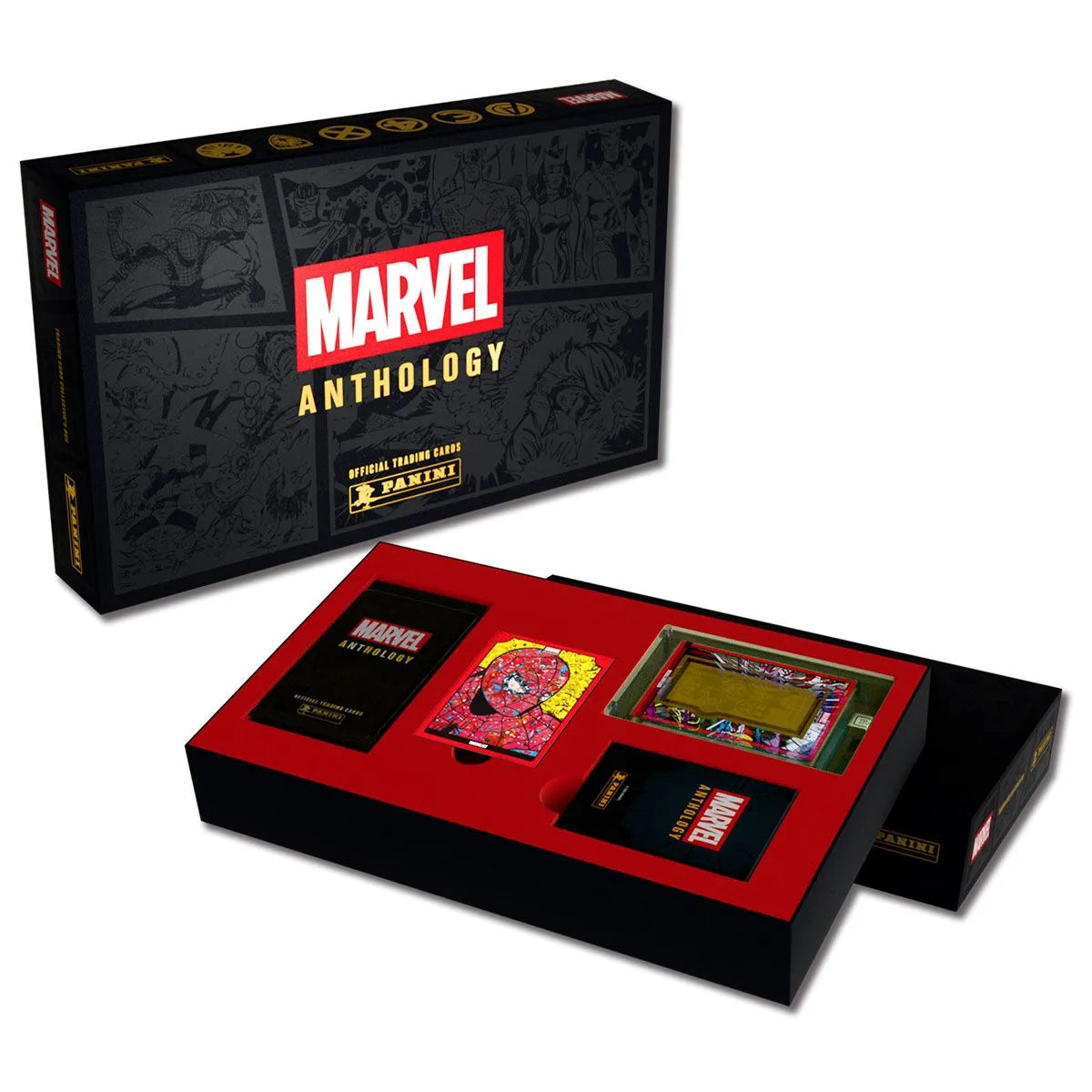 Panini Marvel Anthology Trading Card Collector Treasure Box - Vorderseite