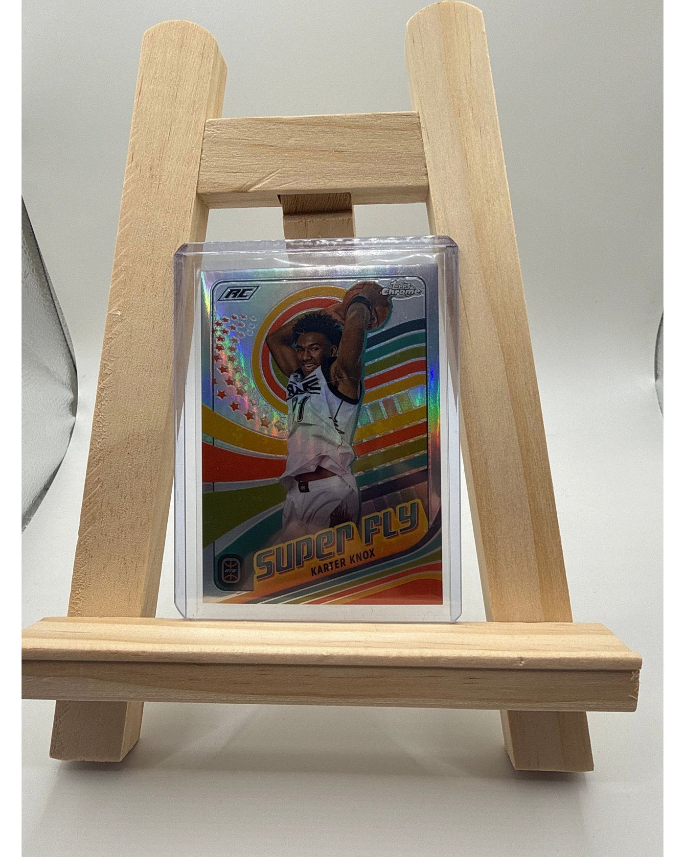 2023-24 Topps Chrome OTE Karter Knox Super Fly Refractor RC SSP