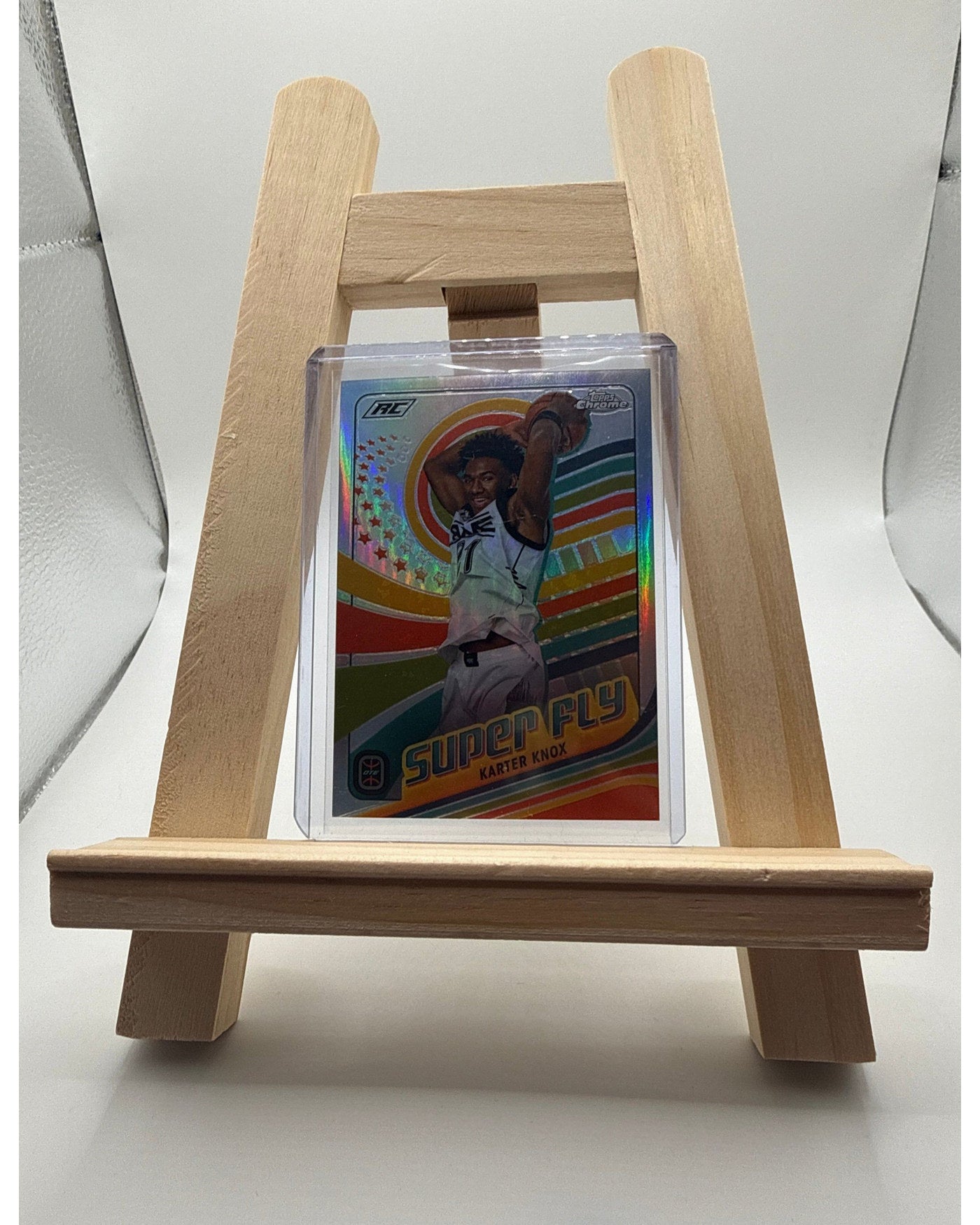 2023-24 Topps Chrome OTE Karter Knox Super Fly Refractor RC SSP