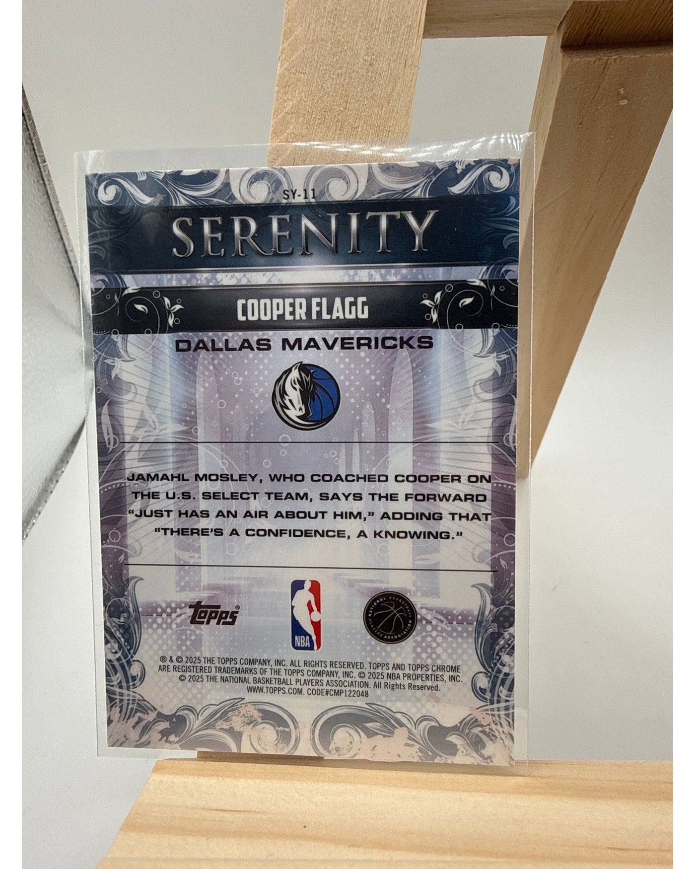 2025-26 Topps Chrome Basketball Cooper Flagg Serenity RC