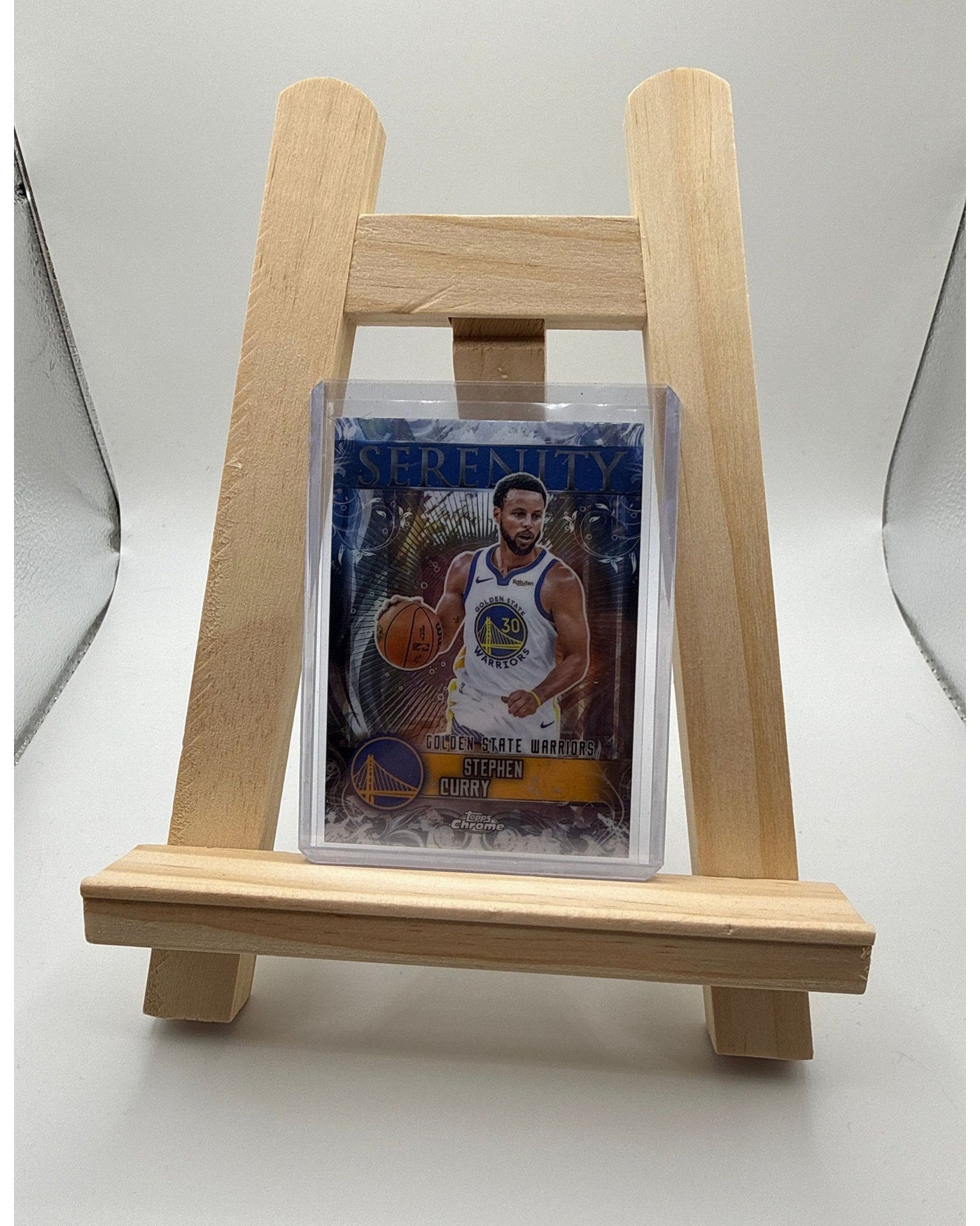 2025-26 Topps Chrome Basketball Stephen Curry Serenity Card