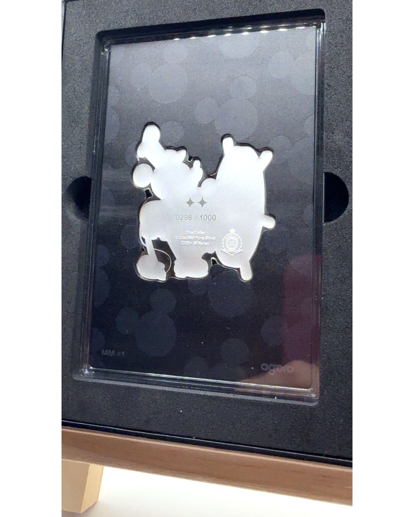 2025 Agoro Disney Mickey Mouse Tier 2 - 1/2 oz Reines Silber 999 - /1000