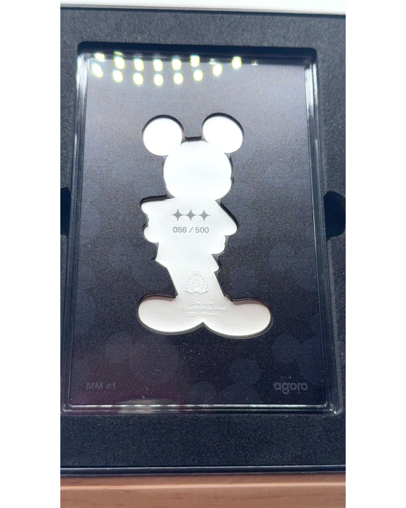 2025 Agoro Disney Mickey Mouse Tier 3 - 1/2 oz Reines Silber 999 - /500