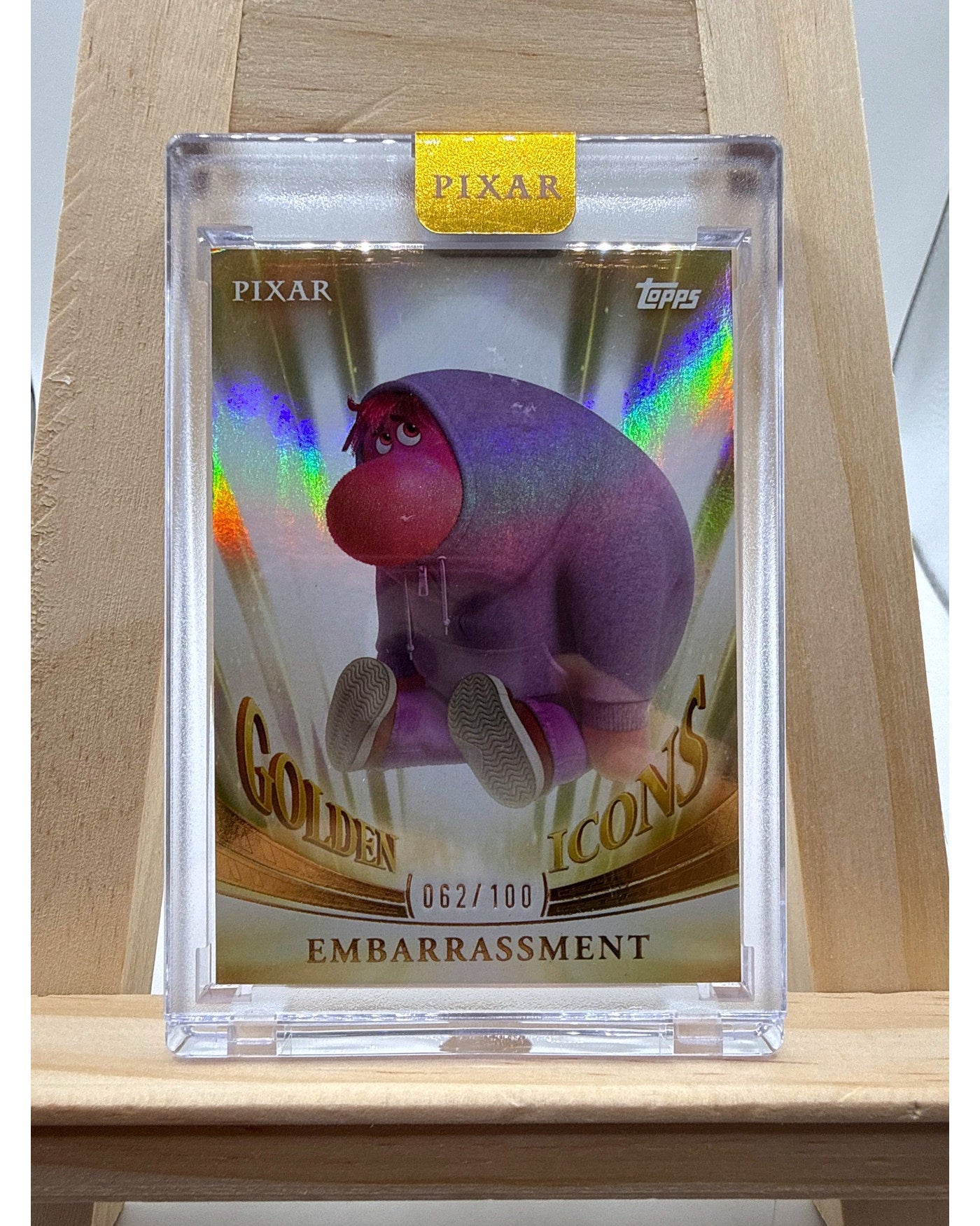 2025 Topps Chrome Pixar Gold Golden Icons Embarassment /100