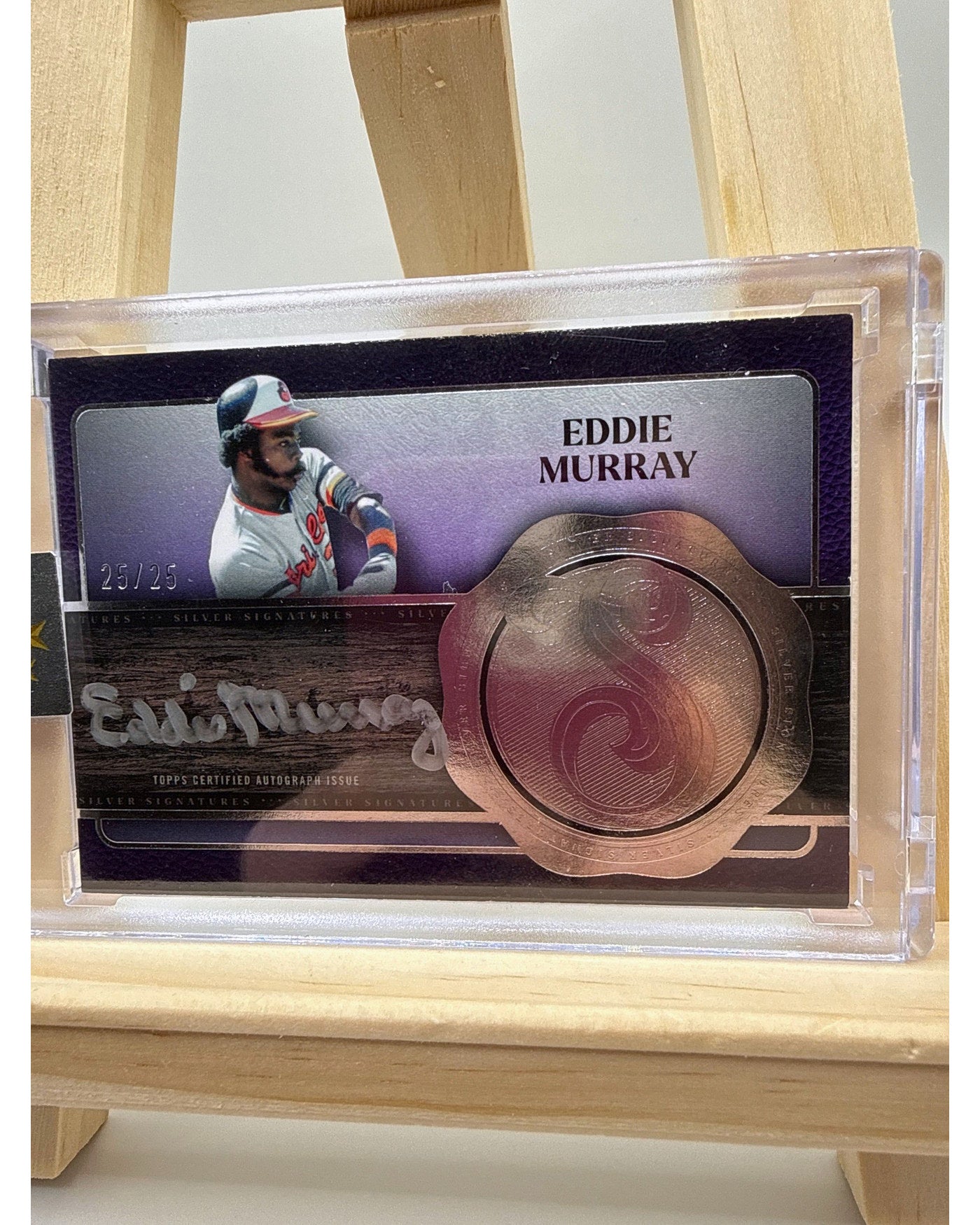 2025 Topps Five Star Eddie Murray Silver Signatures /25 On Card Auto