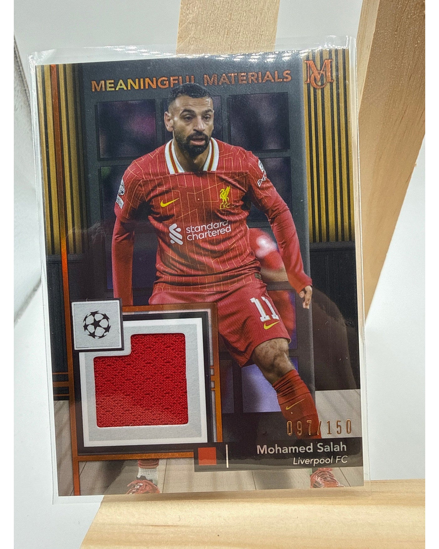 2025 Topps Museum Collection Mohamed Salah Meaningful Material Relic /150