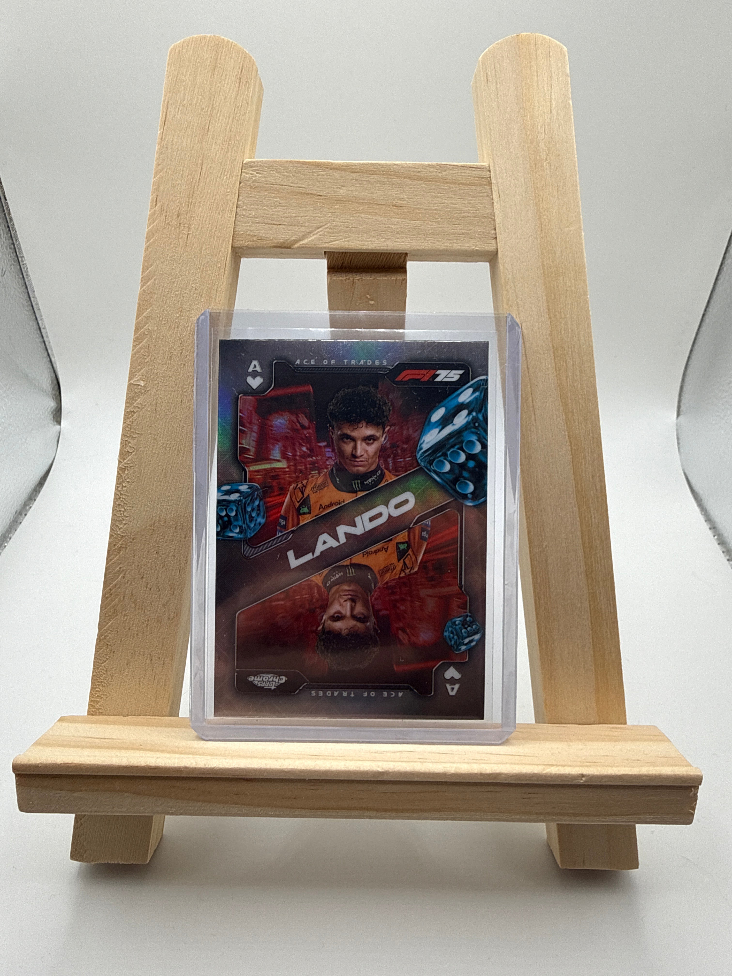 Lando  - Topps Chrome F1 2025  Ace of Trades (SCA-4) Refractor - Vorderseite