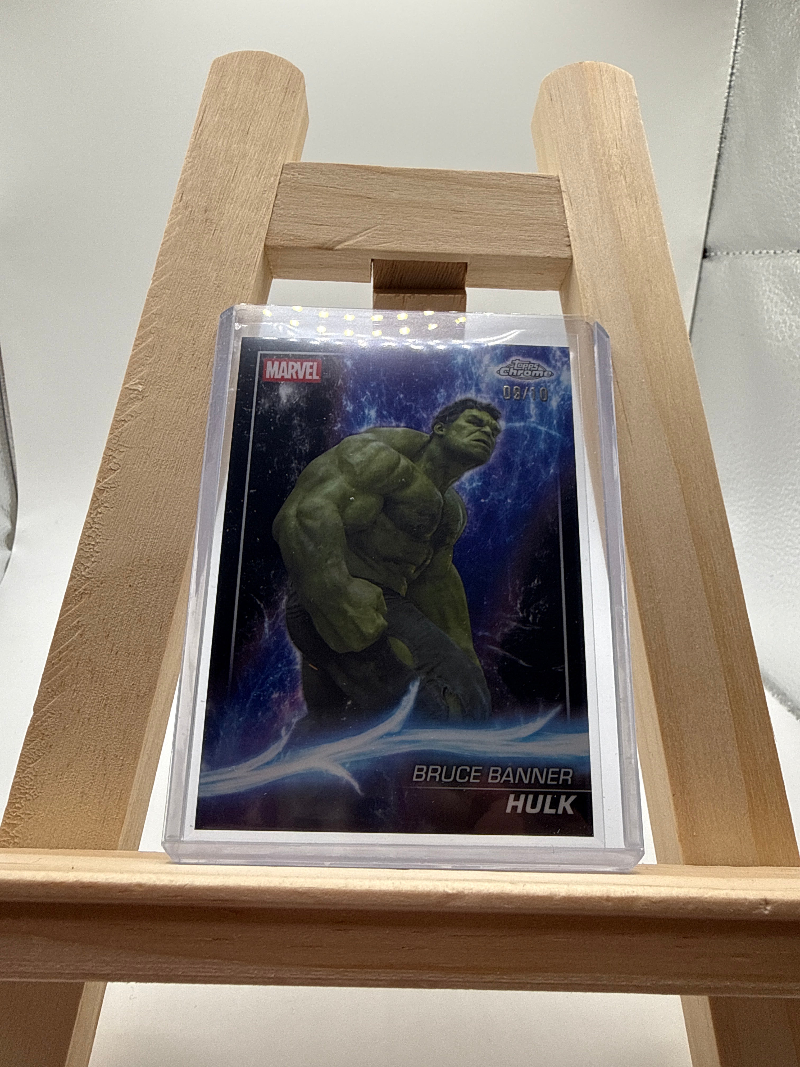 Topps Chrome 2025 Marvel Edition Bruce Banner / Hulk Nummerierung 09/10 - Rückseite