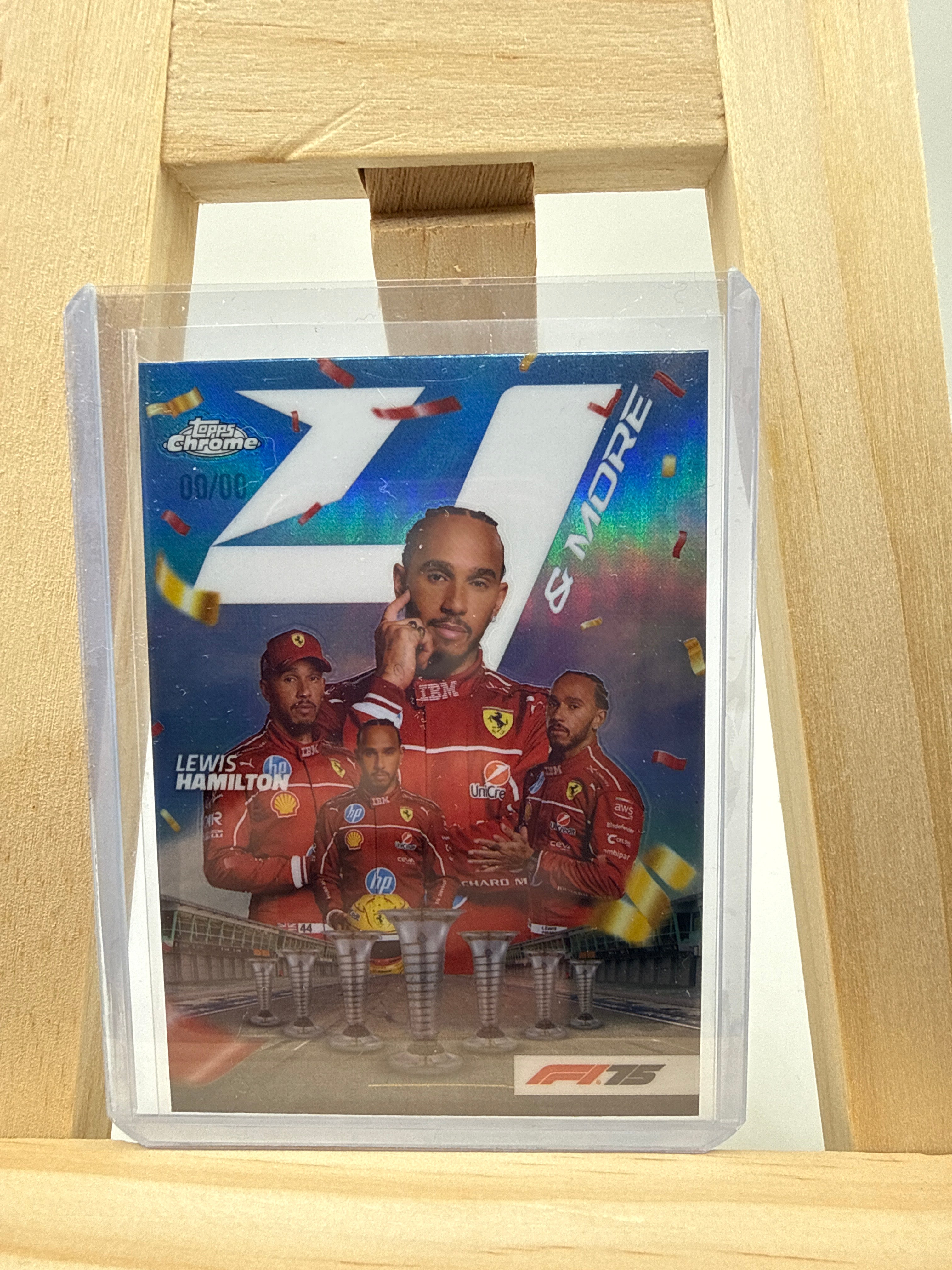 Lewis Hamilton - Topps Chrome F1 2025 (4N-2) 00/00 - Rückseite