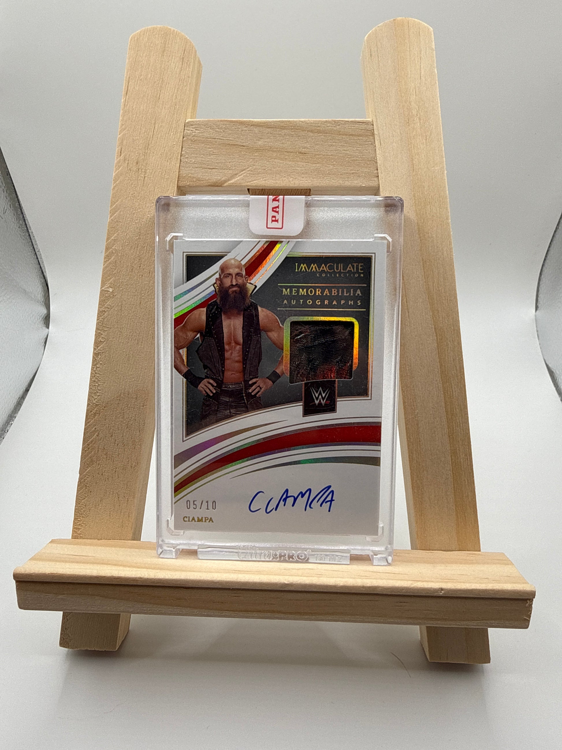 2022 Panini Immaculate Collection WWE Ciampa Patch Auto /10 - Vorderseite