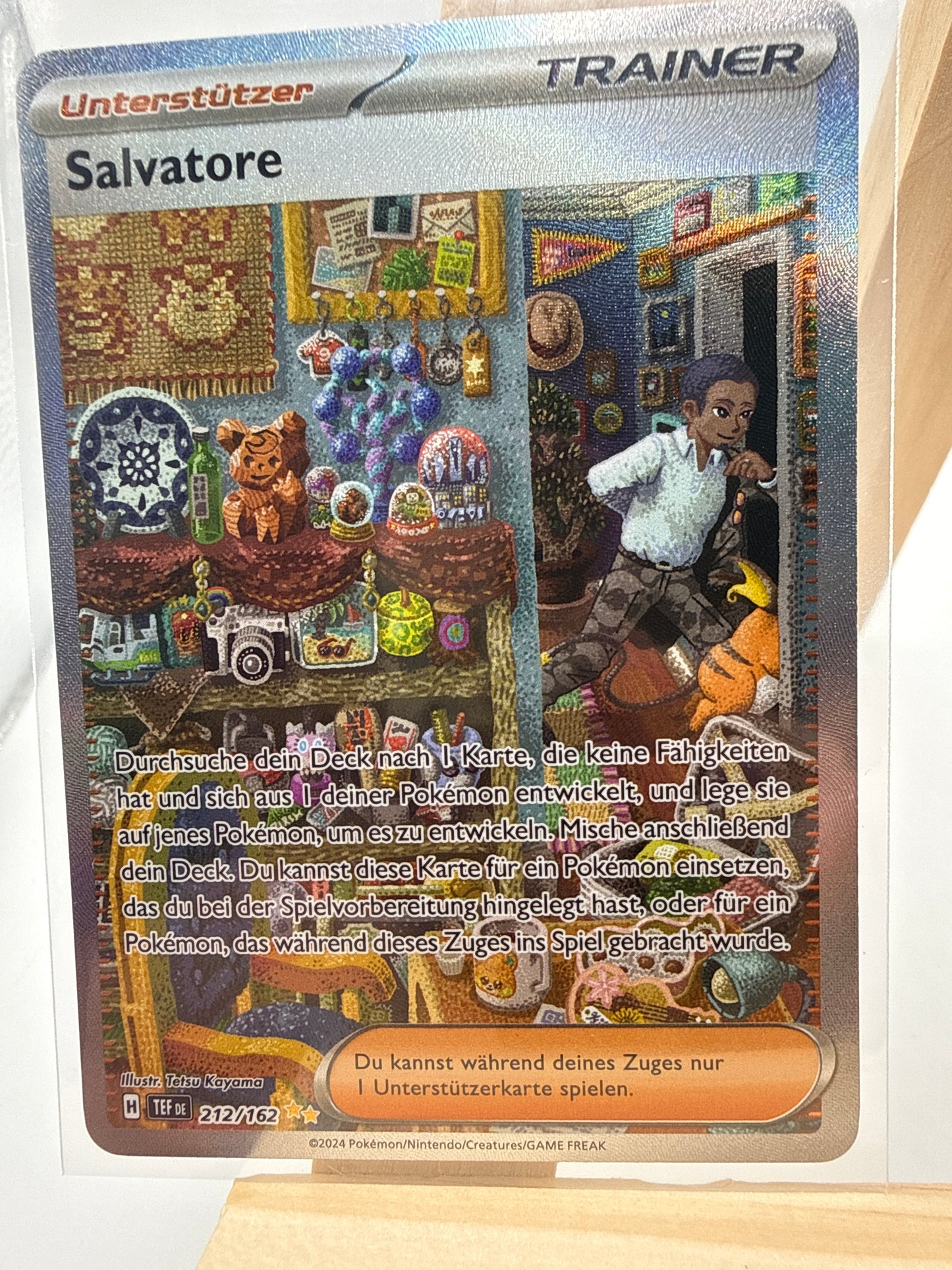 Pokémon Temporal Forces Salvatore 212/162 (NM) - Rückseite