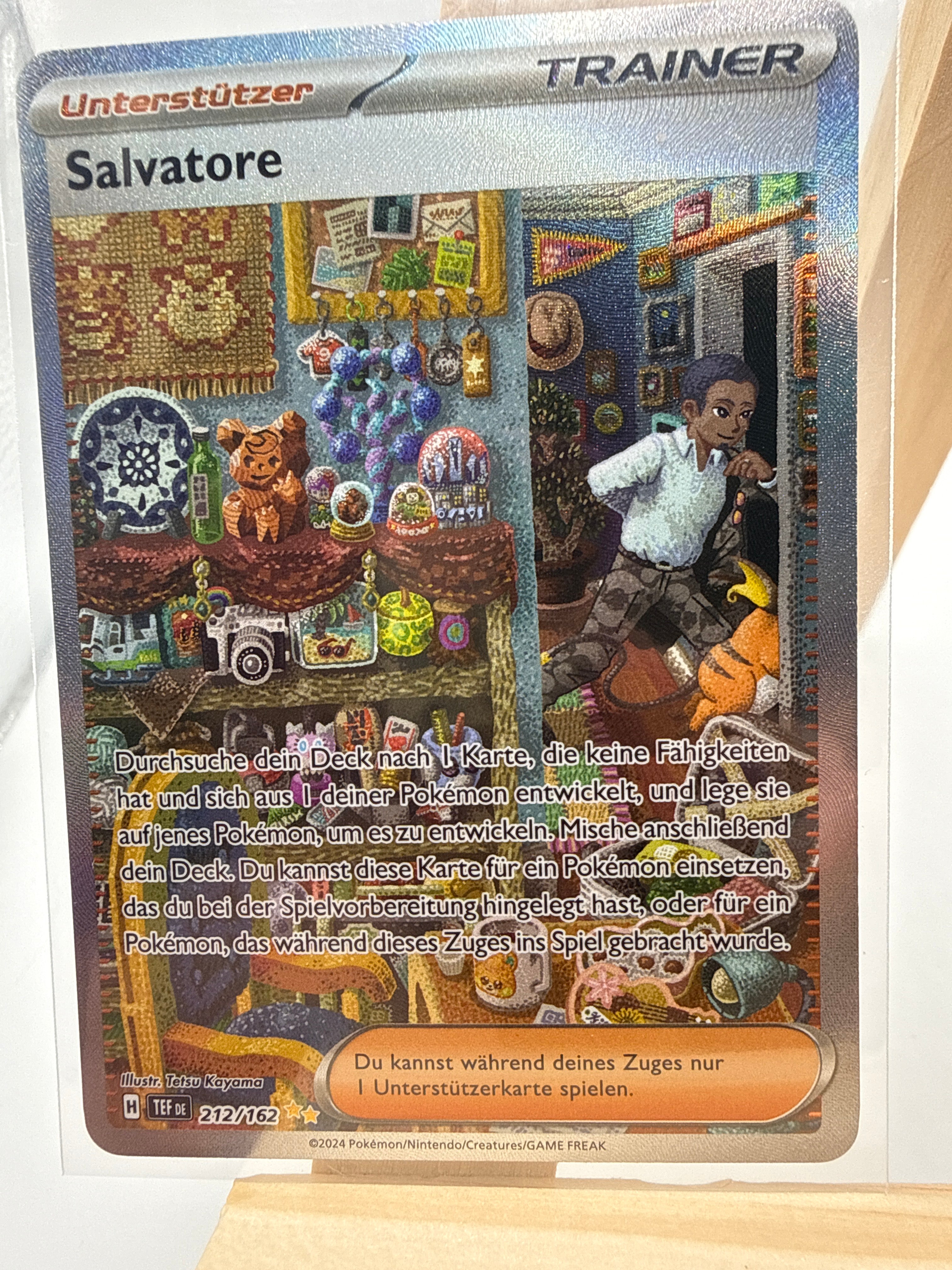 Pokémon Temporal Forces Salvatore 212/162 (NM) - Rückseite