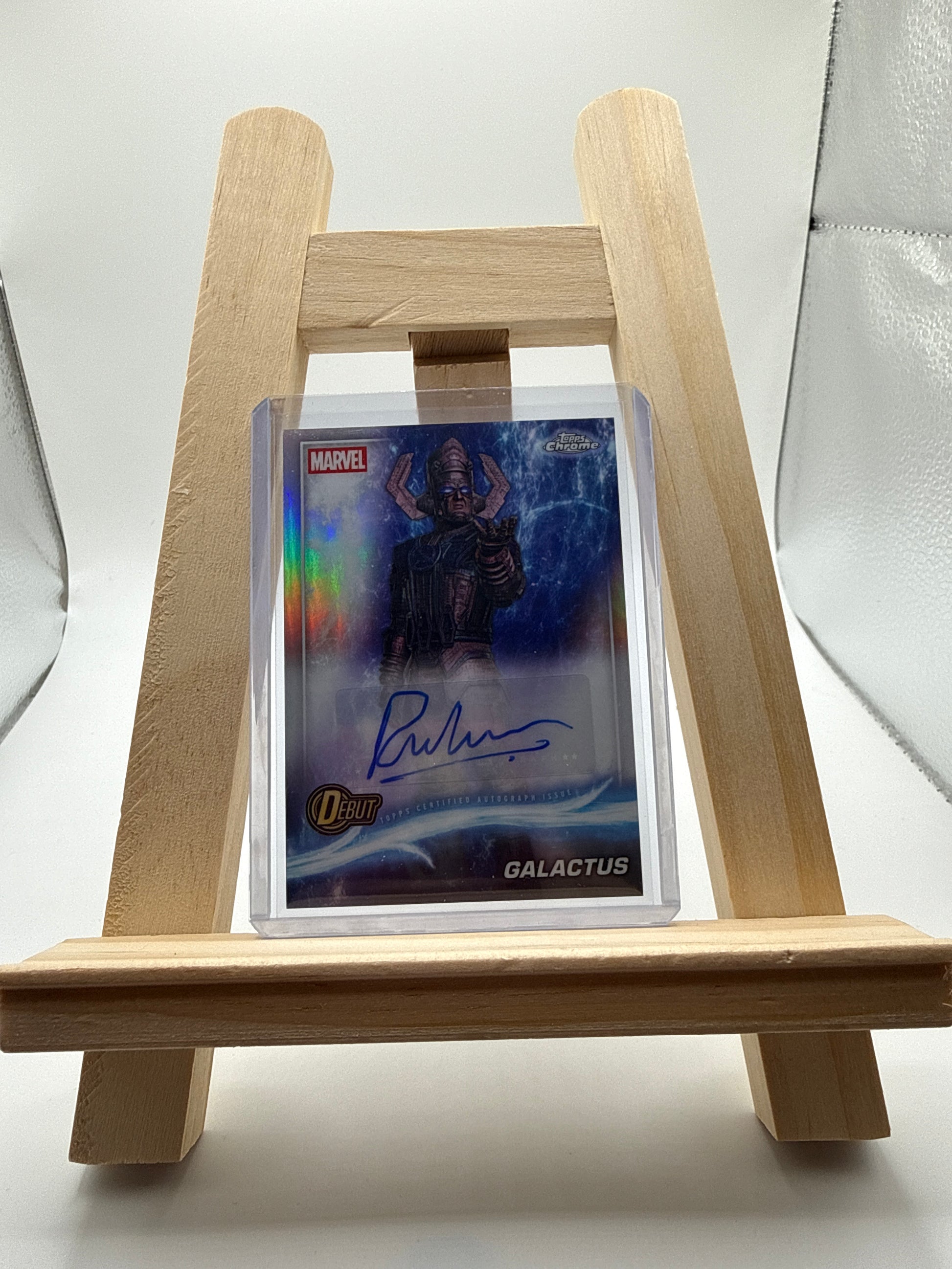 Topps Chrome 2025 Marvel Edition Galactus / Ralph Ineson Auto Autograph Card - Vorderseite