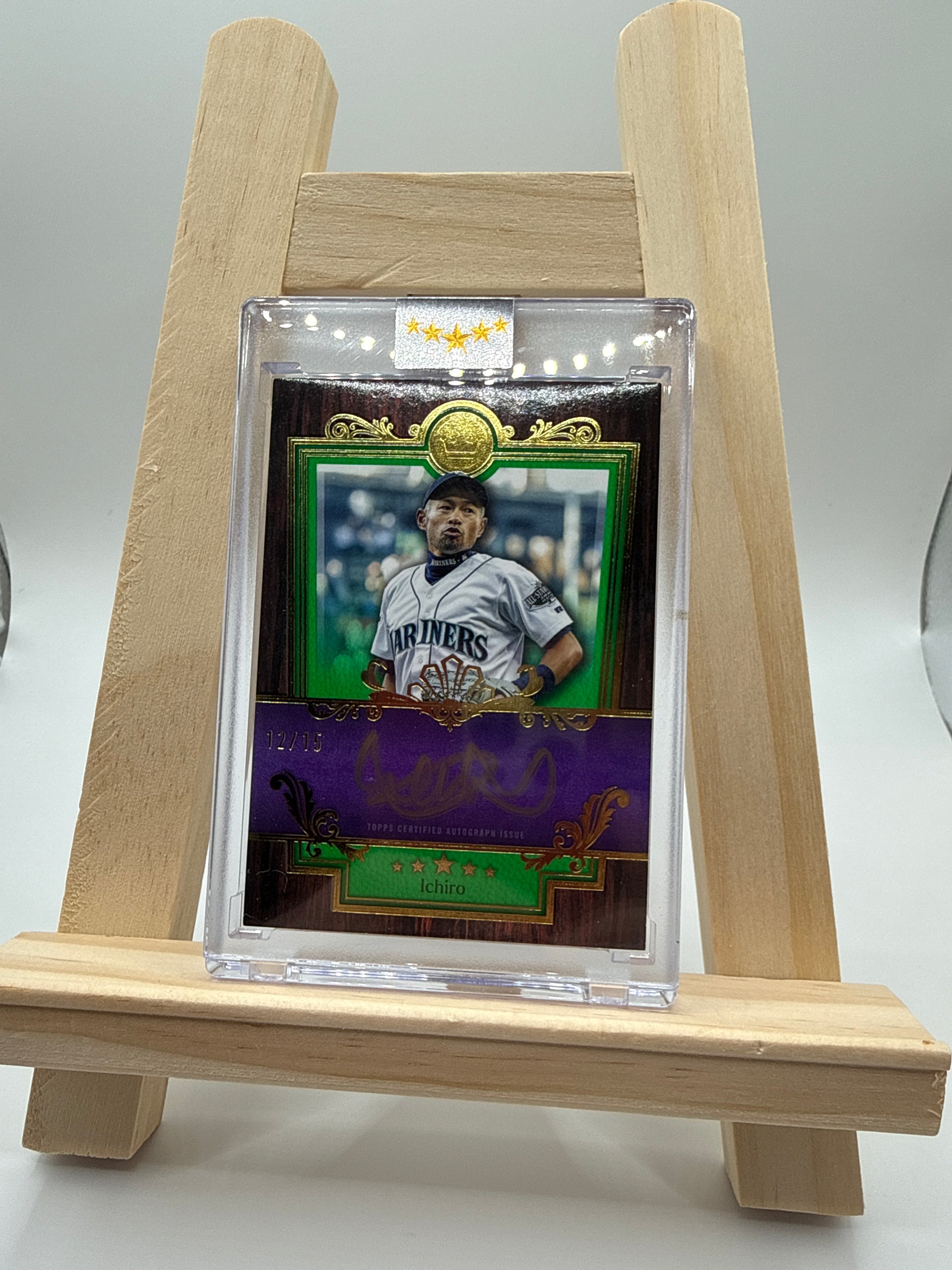 Ichiro Suzuki Topps Five Star Baseball Royalty Green/purple Super Rare /15 - Vorderseite