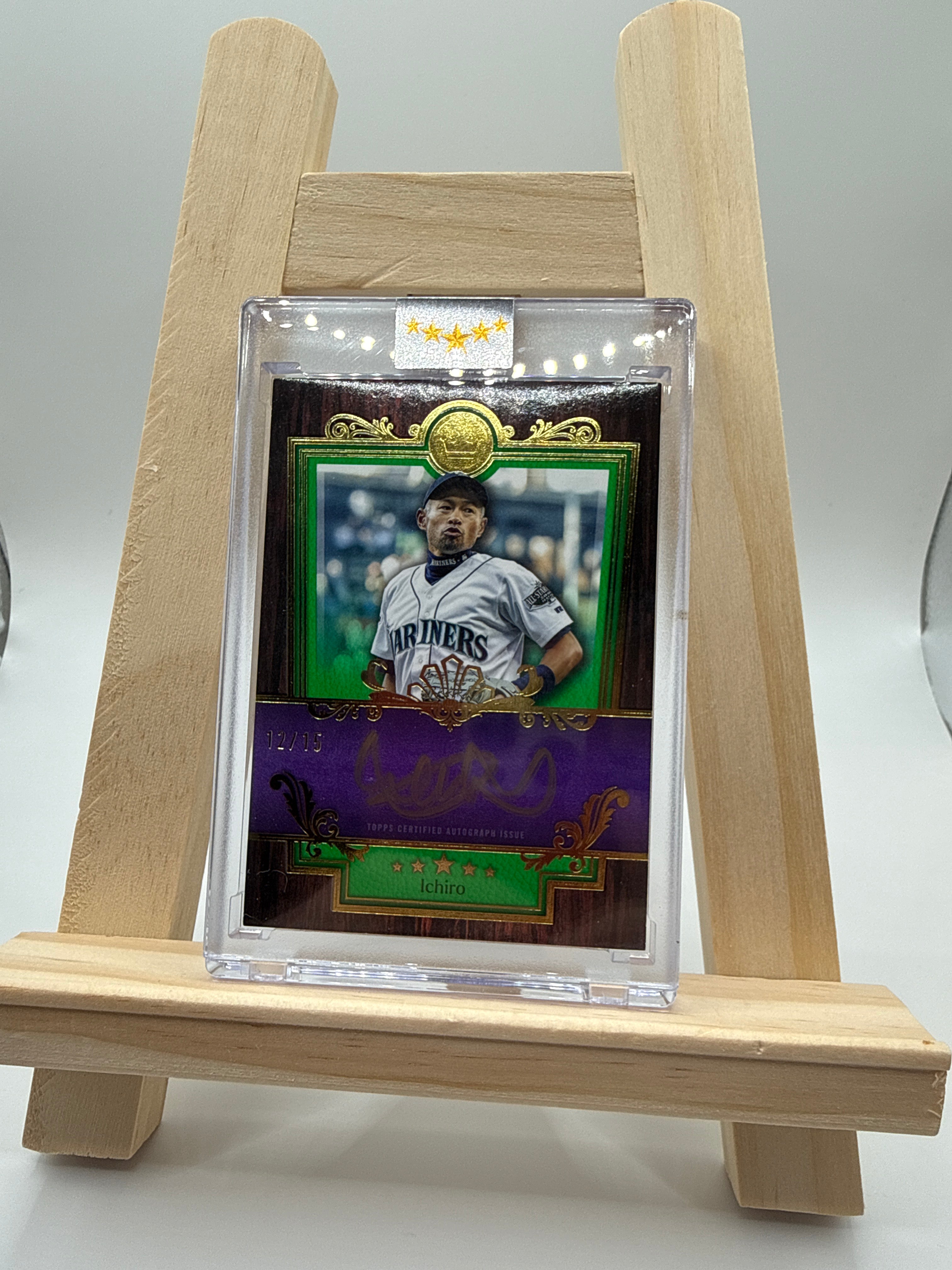 Ichiro Suzuki Topps Five Star Baseball Royalty Green/purple Super Rare /15 - Vorderseite