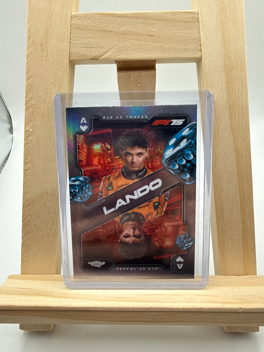 Lando  - Topps Chrome F1 2025  Ace of Trades (SCA-4) Refractor - Rückseite