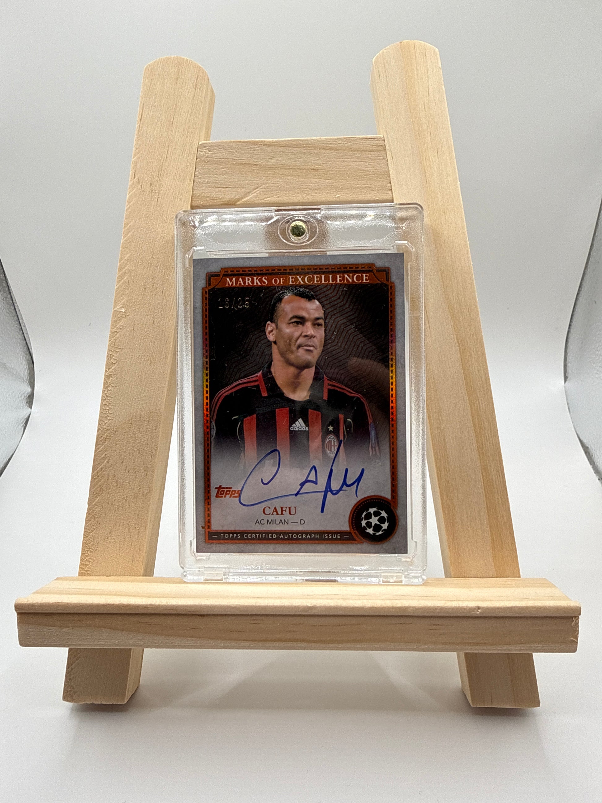 Topps Museum Collection 2024- 2025 Marks Of Excellence Cafu /25 On Card Auto - Vorderseite