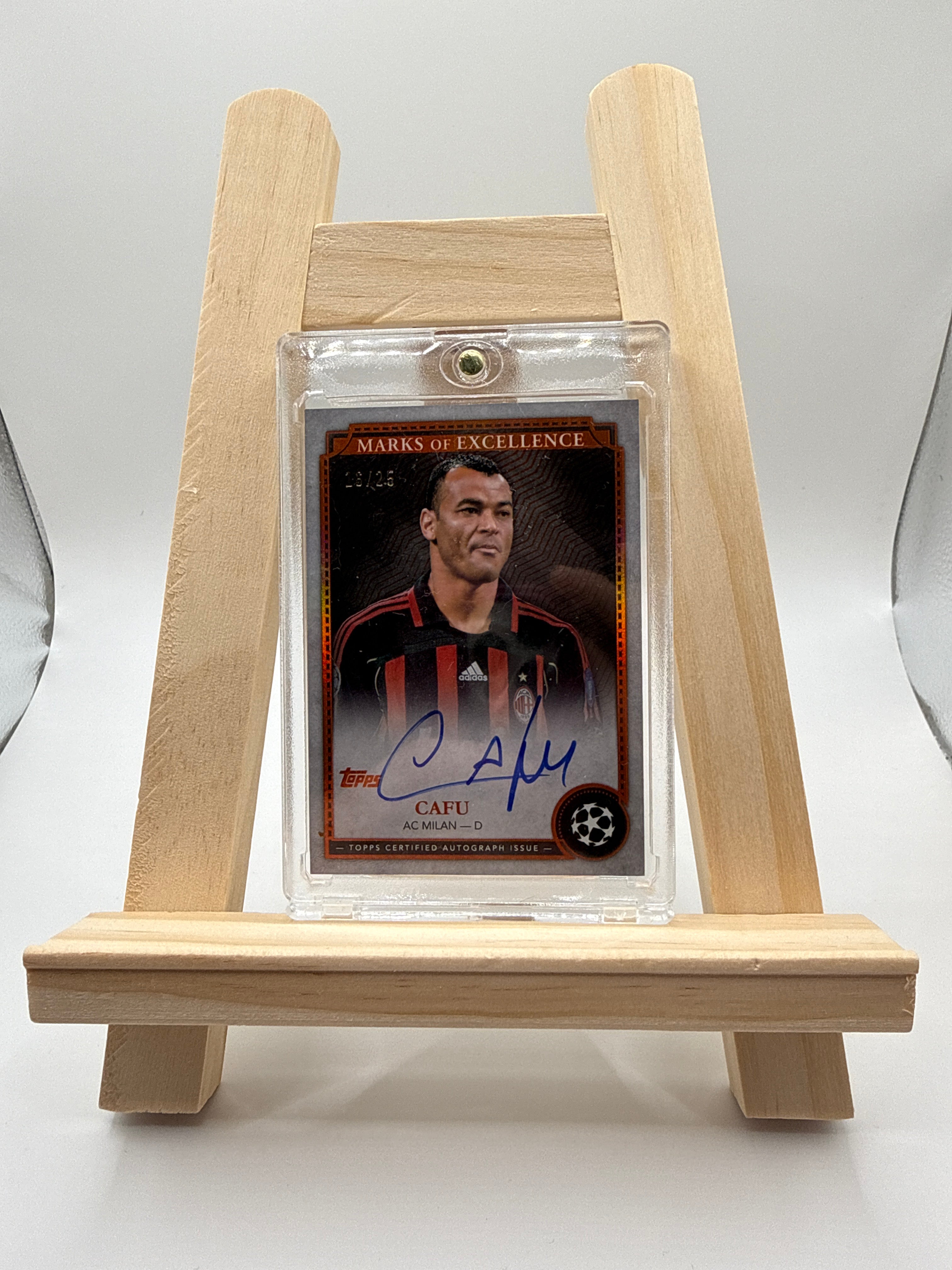 Topps Museum Collection 2024- 2025 Marks Of Excellence Cafu /25 On Card Auto - Vorderseite