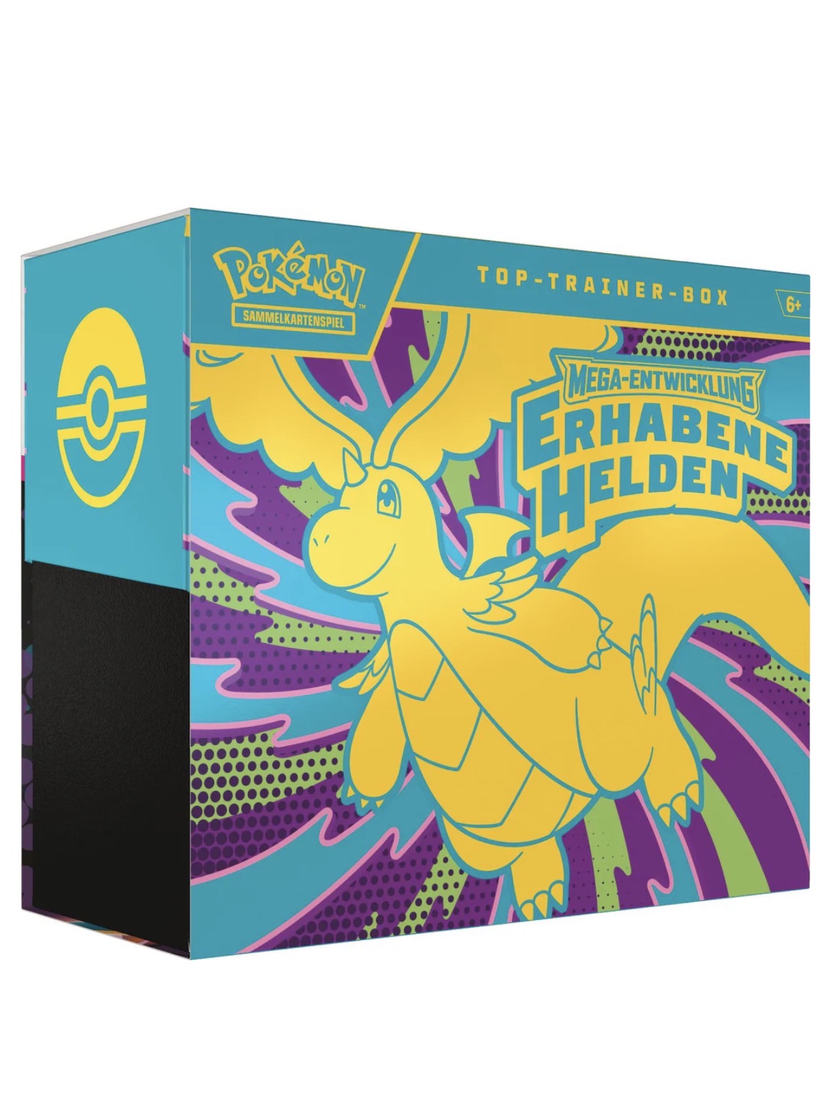 POKEMON ME2.5 MEGA ENTWICKLUNG - ERHABENE HELDEN - TOP TRAINER BOX (DEUTSCH) - Vorderseite