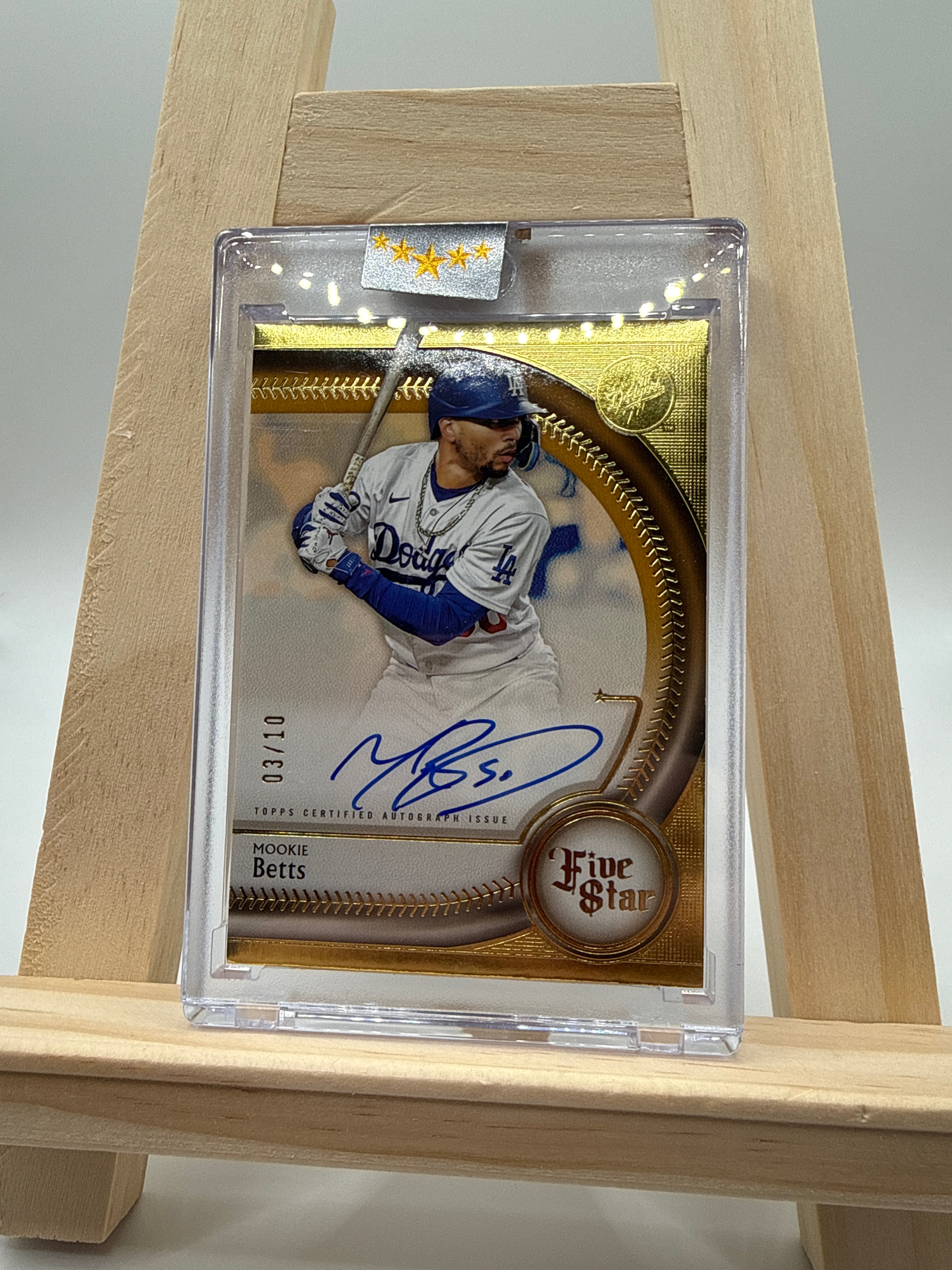 2025 Topps Five Star Mookie Betts Autogramm /10 - Vorderseite