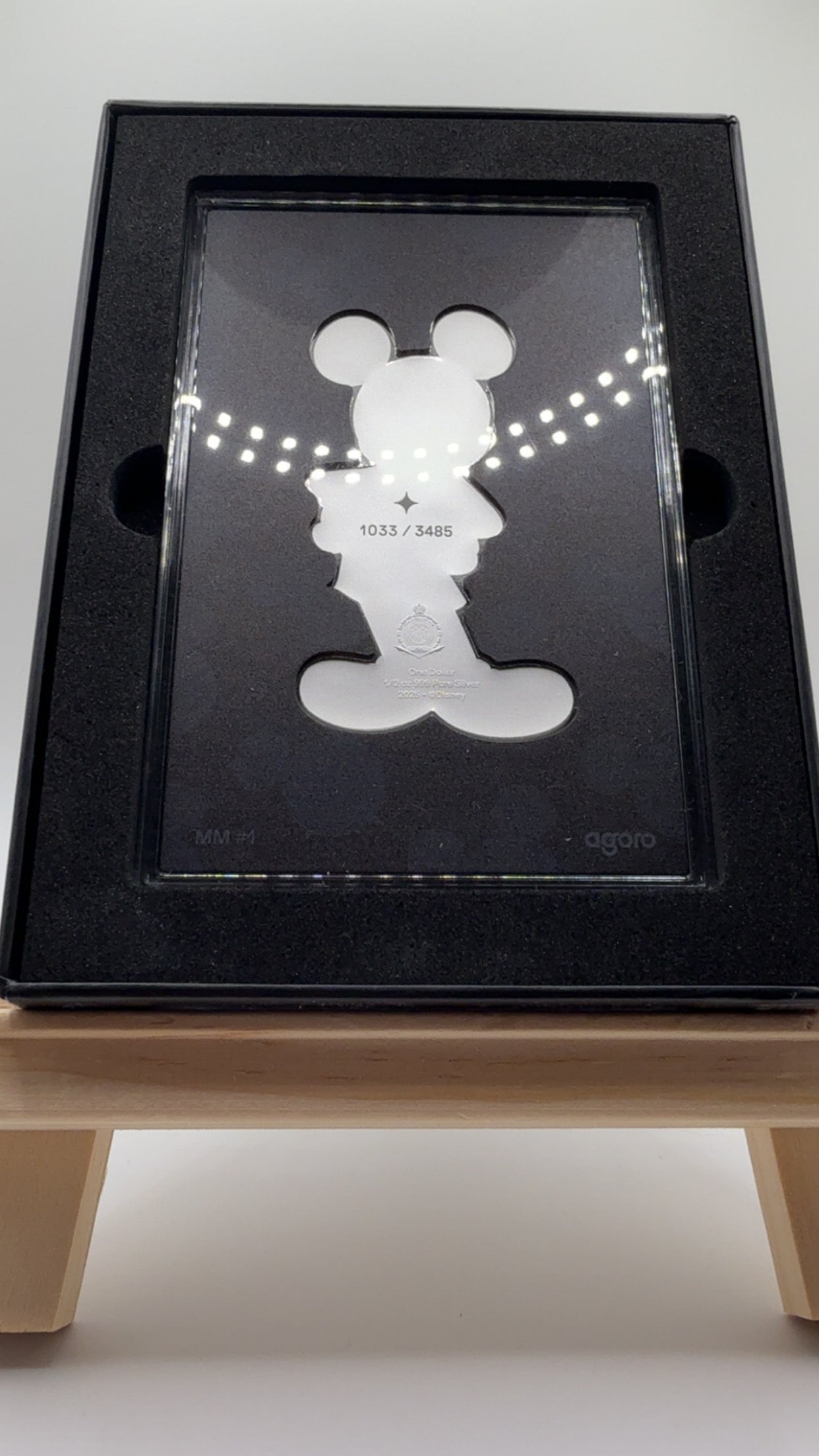Disney Micky Mouse Agoro Collectibles Metallfigur / Silver Edition - Detailansicht 2