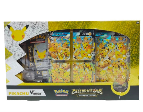 Pokemon 25th Celebrations Deutsch Pikachu V Union Premium Kollektion OVP