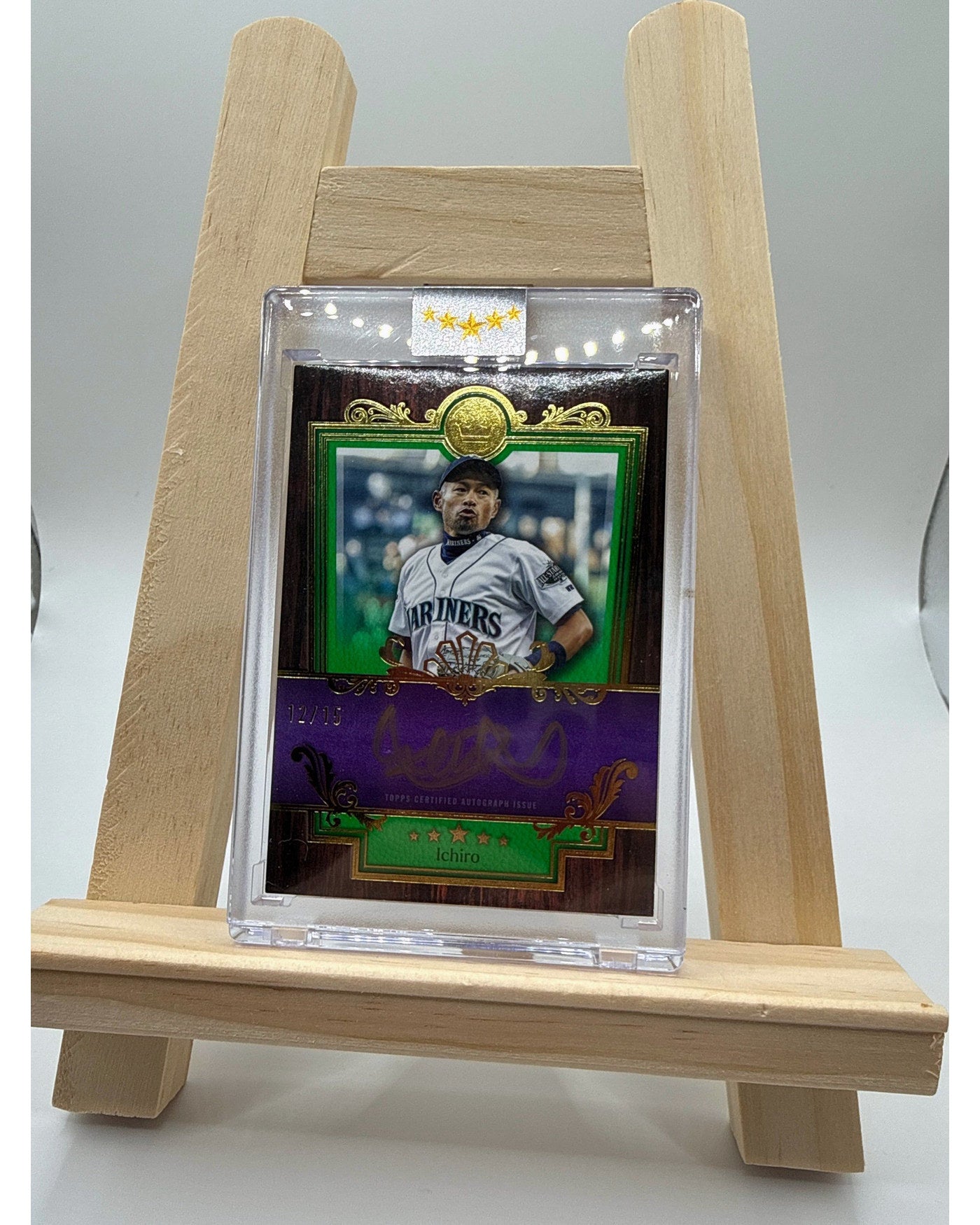 Ichiro Suzuki Topps Five Star Baseball Royalty Green/purple Super Rare /15