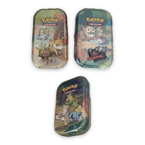 Pokémon Celebrations Mini Tins auf Deutsch: Kalos, Alola und Galar, versiegelt
