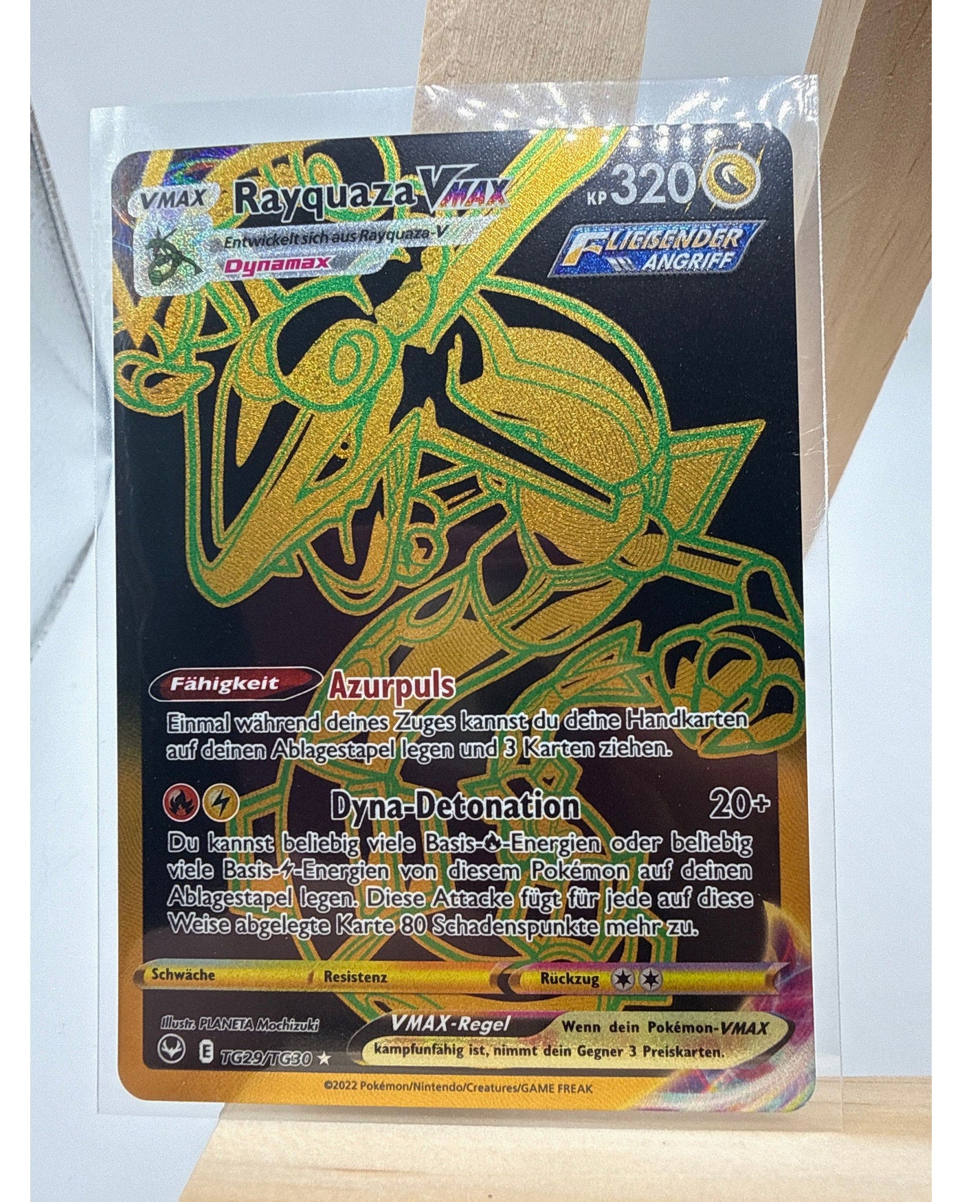Pokemon - Rayquaza VMAX GOLD - TG29/TG30 - Silberne Sturmwinde Deutsch - NM