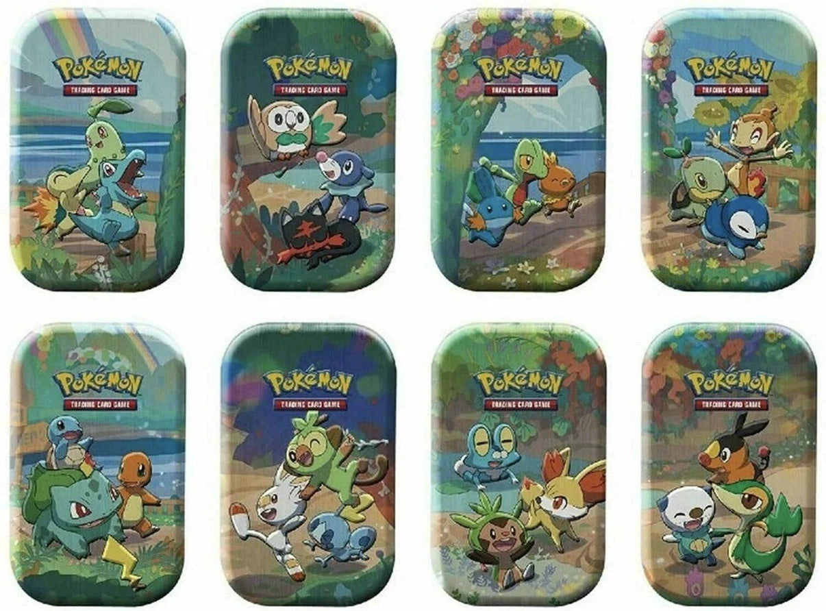 8 x Celebrations Pokemon TCG 25th Anniversary Mini Tins - ENG + DE SEALED