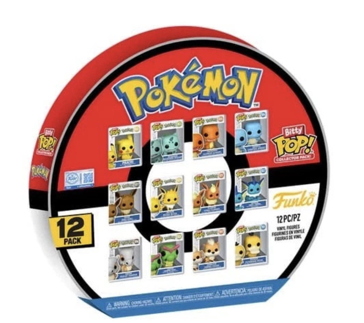 Set 12 Funko Bitty Pop Collector Pack Pokemon Pikachu Bulbasaur Charmander