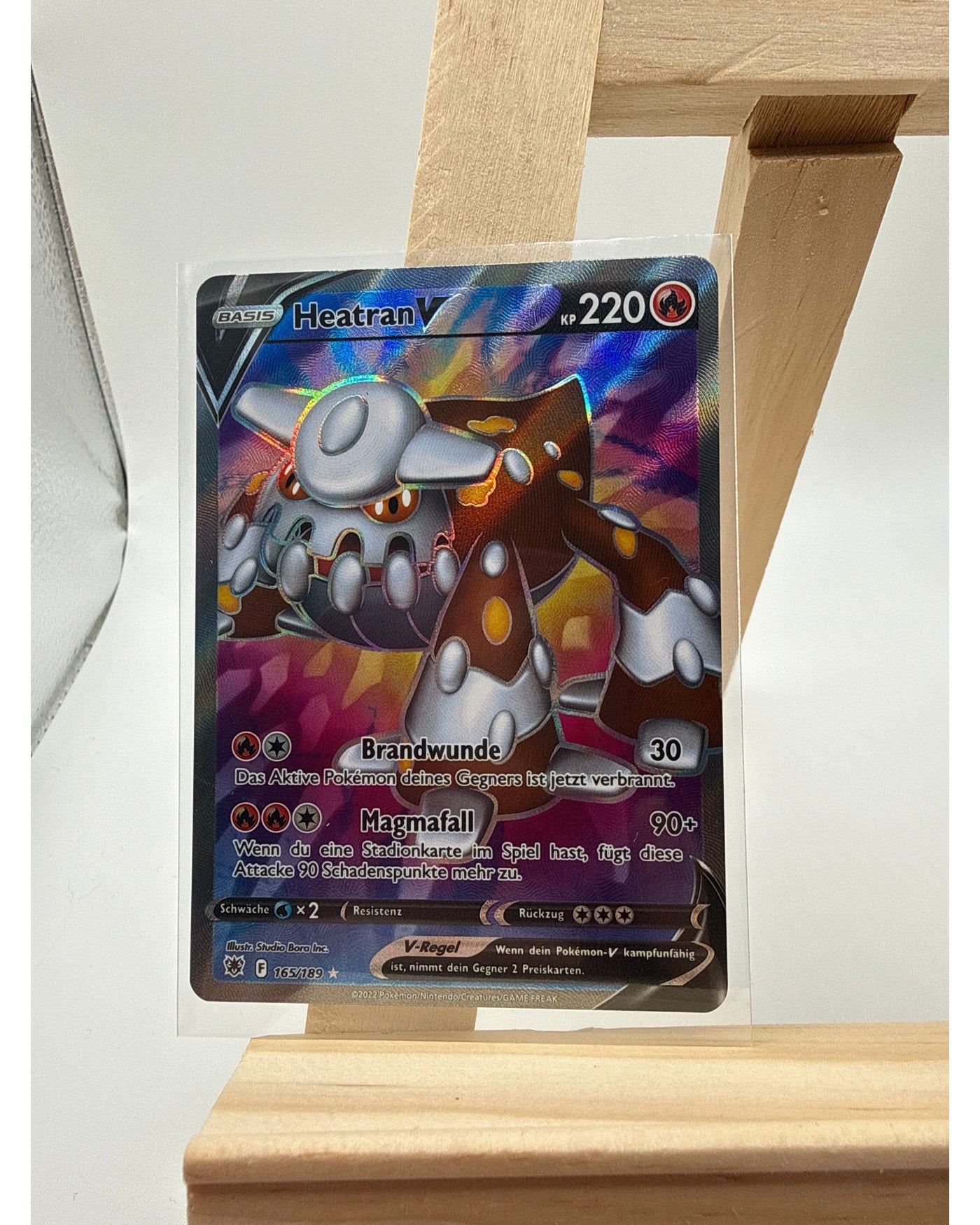 TCG Pokemon Karte Heatran V 165/189 NM Ger Ultra Rare