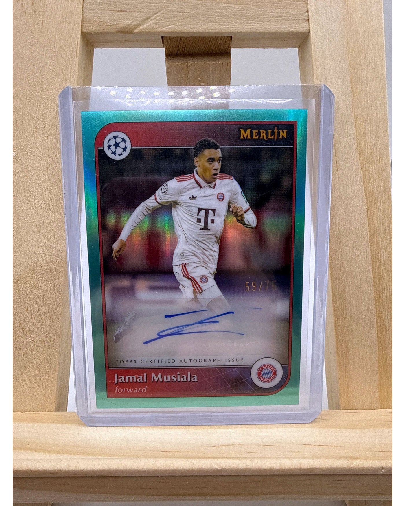 Topps Chrome Merlin 24/25 Jamal Musiala Auto /75 FC Bayern