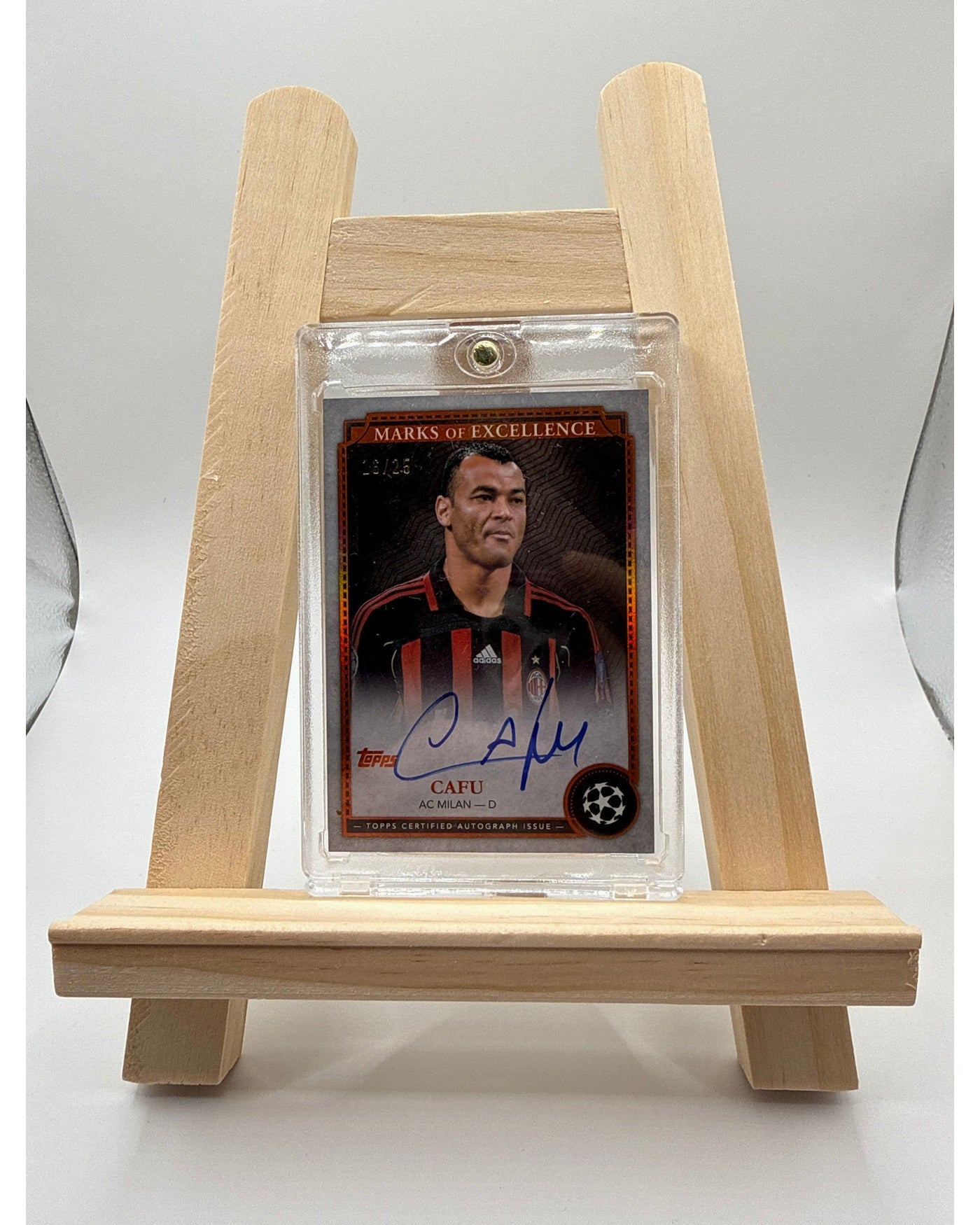 Topps Museum Collection 2024- 2025 Marks Of Excellence Cafu /25 On Card Auto