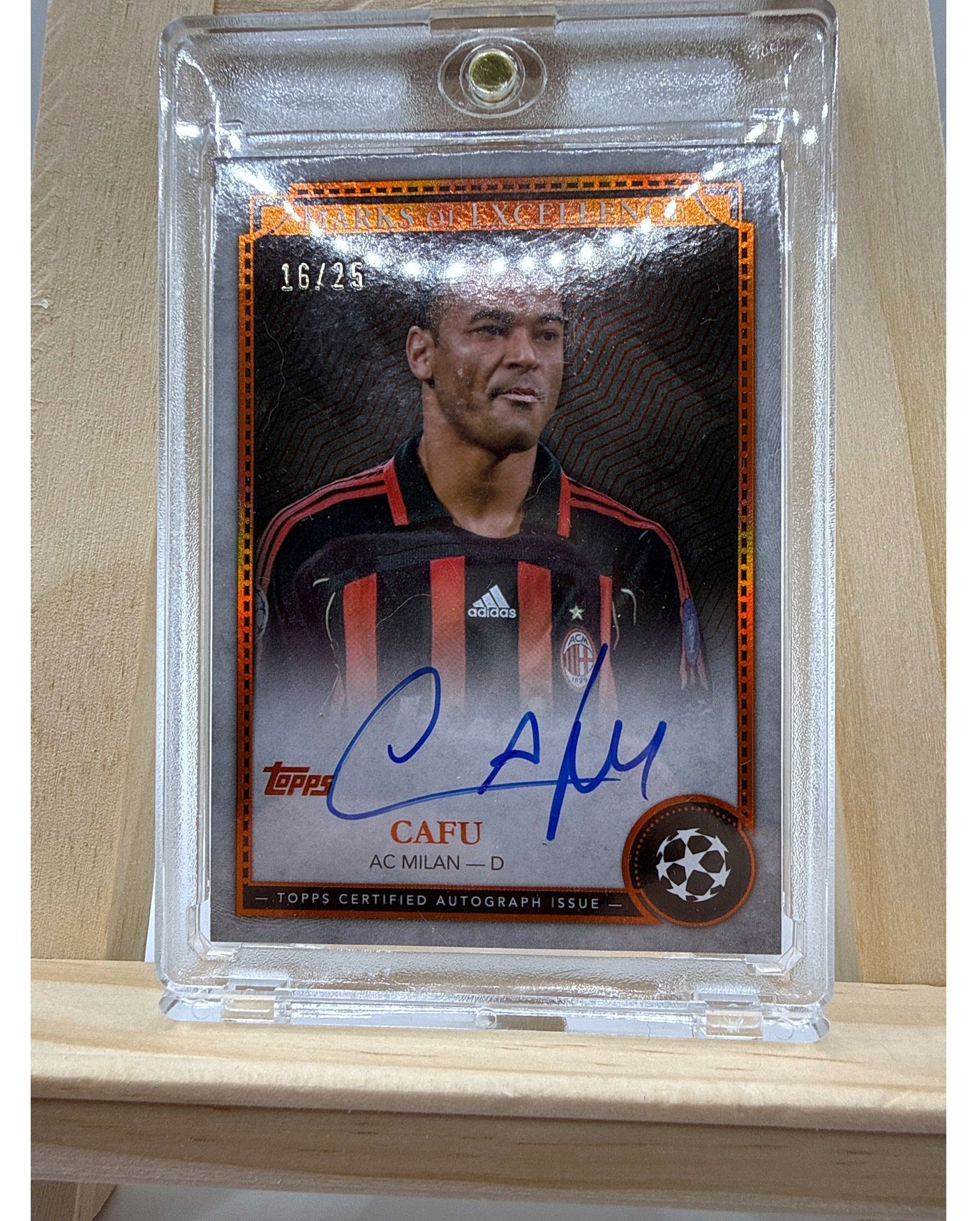 Topps Museum Collection 2024- 2025 Marks Of Excellence Cafu /25 On Card Auto