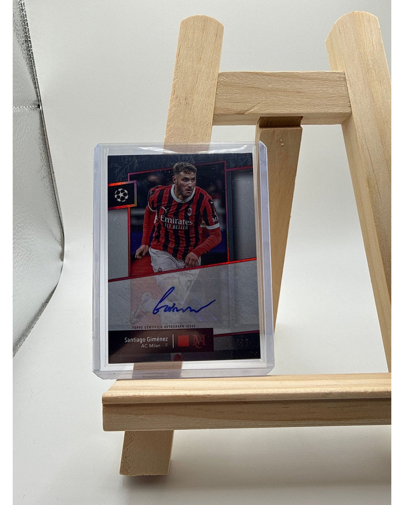Topps Museum Collection 2025 Santiago Gimenez Auto /25 AC Milan